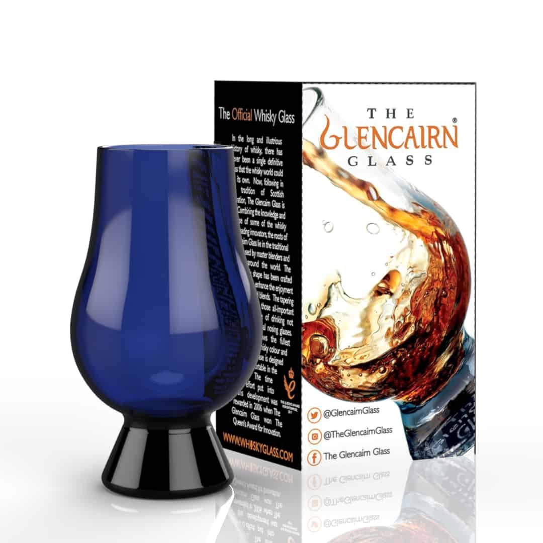 In this photo Glencairn Whisky Glass Blue MoodCompanyNL