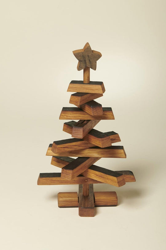 Darach – Christmas Tree – Handmade – Whisky Barrel Wood – Small - Mood4whisky
