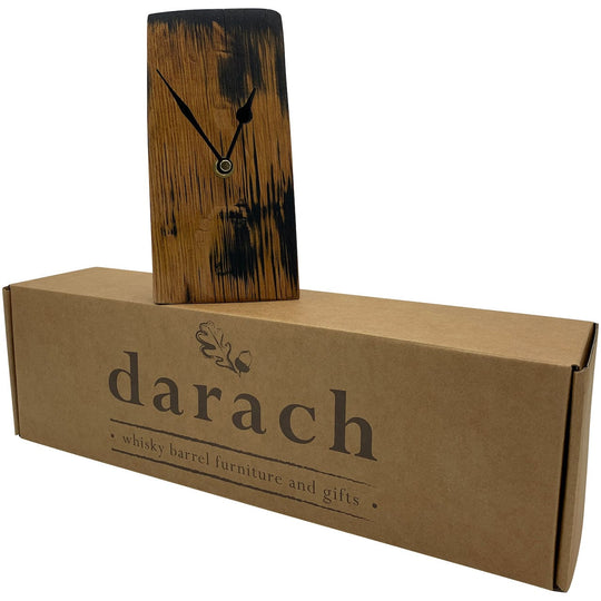 Darach – Clock – Handmade – Old Whisky Barrels – Small - Mood4whisky