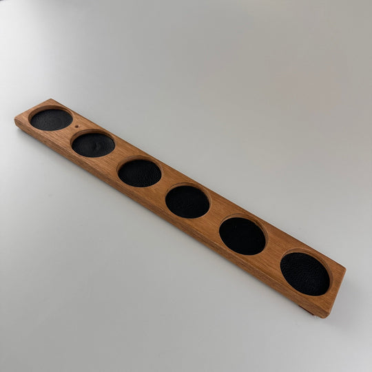 E.W.B. Belgium – Whisky Glass Holder – Handmade Oak – Holds 6 Glasses - Mood4whisky