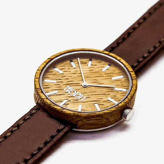 FIODH – Whisky Watch – Brown Leather – Handmade from Barrels - Mood4whisky