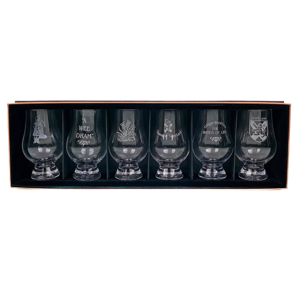 Glencairn – Gift Set of 6 Glasses – Engraved Crystal – 200 ml - Mood4whisky
