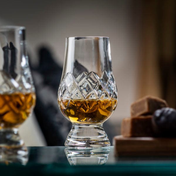 Glencairn – Leather Travel Set – Cut Crystal Glasses – Set of 2 - Mood4whisky