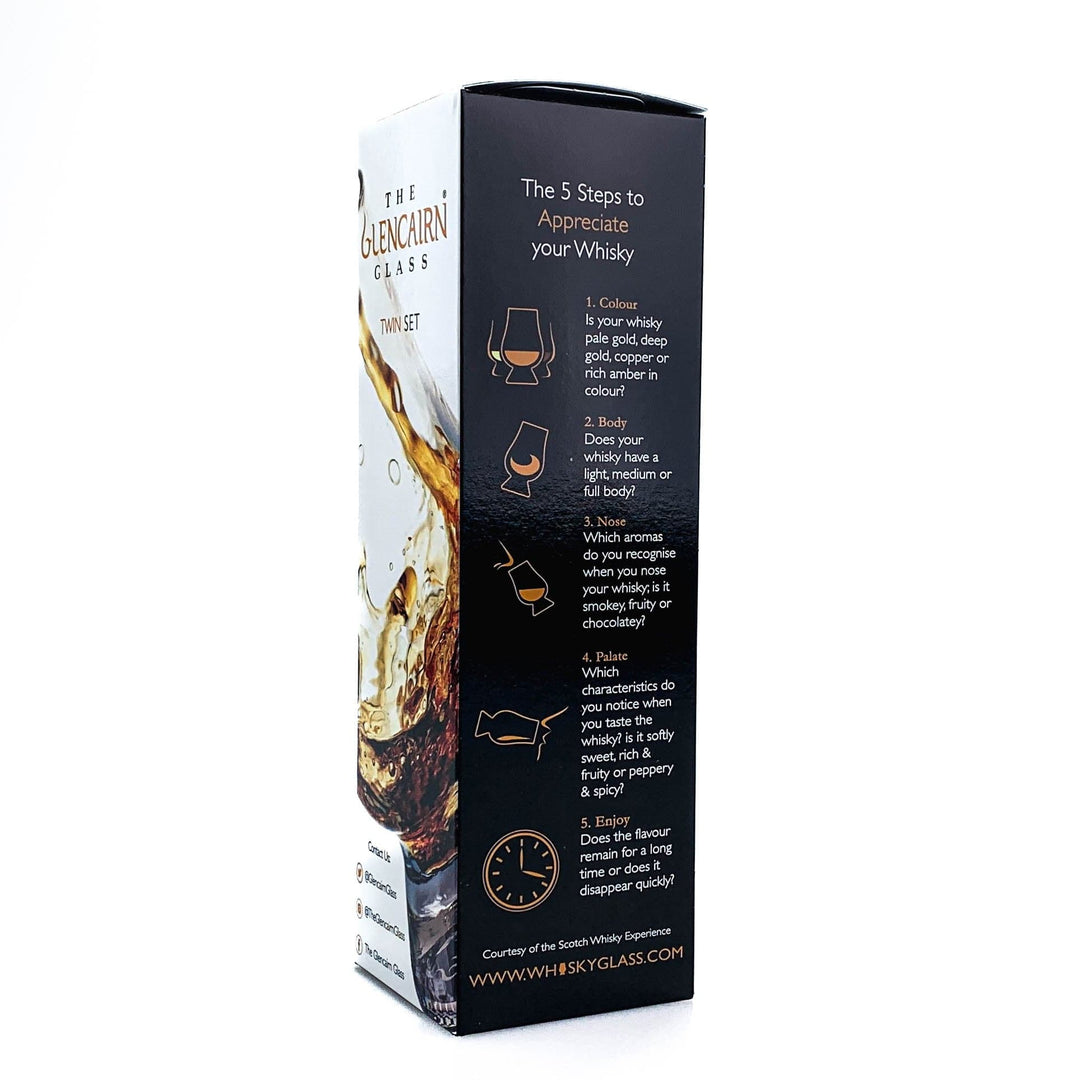 Glencairn – Whisky Glass – Lead - Free Crystal – Twin Pack – 200 ml - Mood4whisky