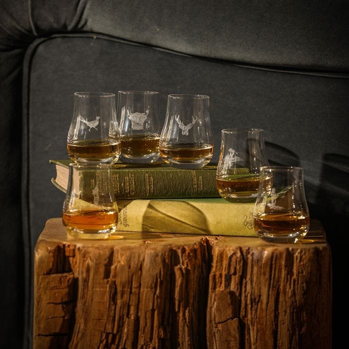Just Slate Company – Whisky Tasting Glass – Engraved Stag – Gift Box - Mood4whisky