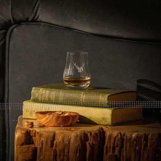 Just Slate Company – Whisky Tasting Glass – Engraved Stag – Gift Box - Mood4whisky