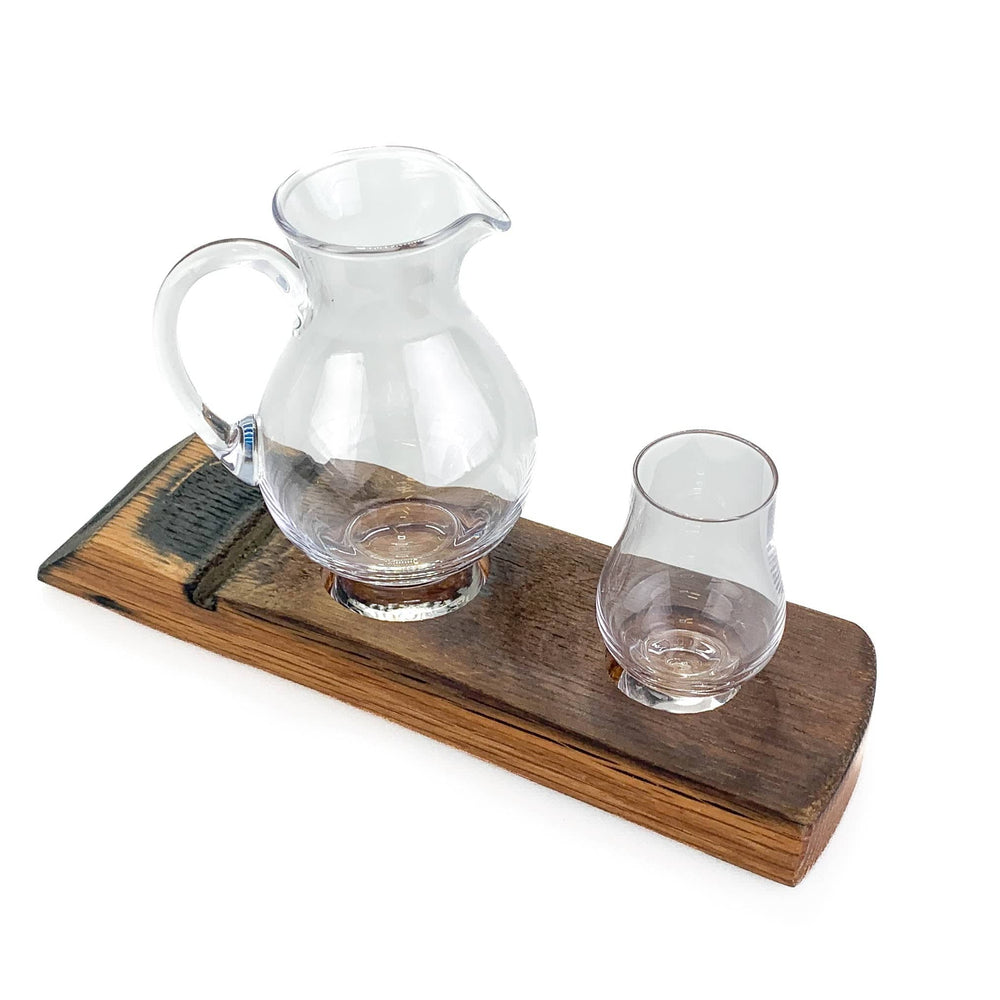 In this photo Darach glass holder with 1 Glencairn WEE glass and Water Jug Mood4Whisky