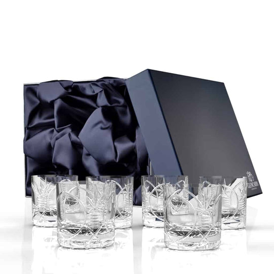 In this photo Glencairn Bothwell Whisky Tumbler Gift Set of 6 Mood4Whisky