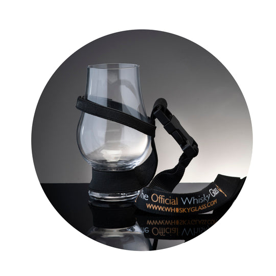 In this photo Glencairn Glass Lanyard Mood4Whisky