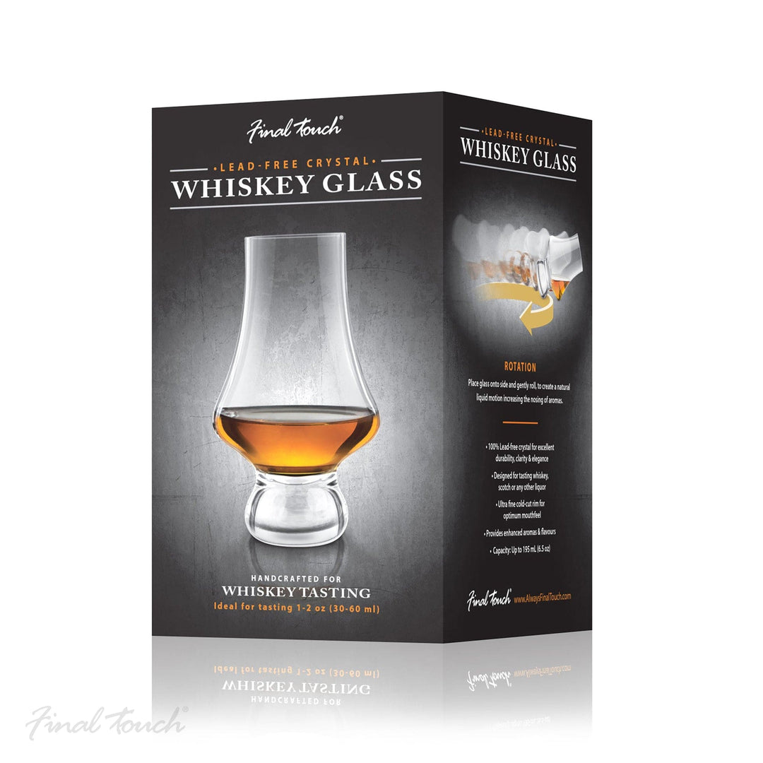 In this photo Whiskey Glass - 195ml - Lead Free Crystal - Handmade - Final Touch Mood4whisky