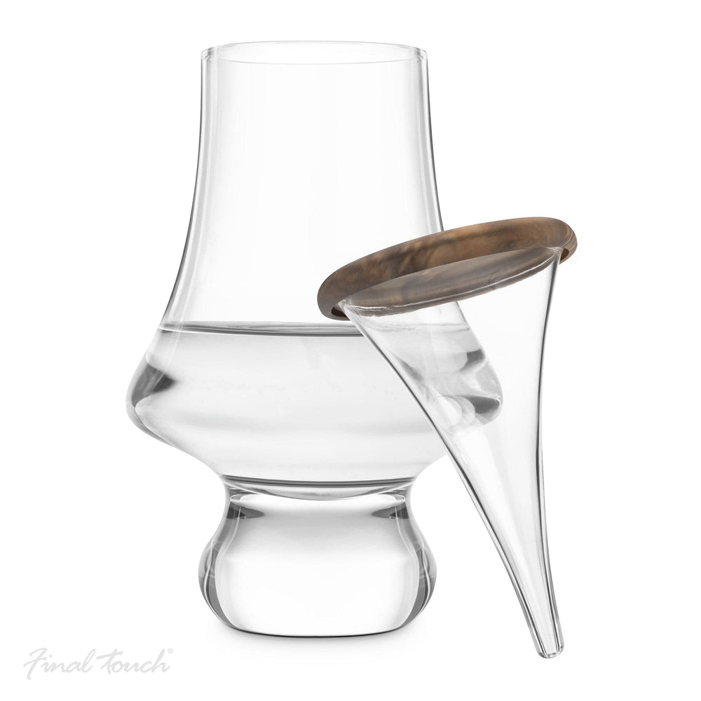 In this photo Whiskey Glass Dropper Set - 195ml - Glass and Dropper - Final Touch Mood4whisky