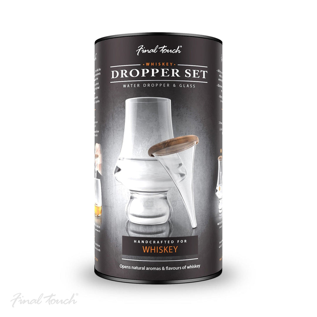 In this photo Whiskey Glass Dropper Set - 195ml - Glass and Dropper - Final Touch Mood4whisky