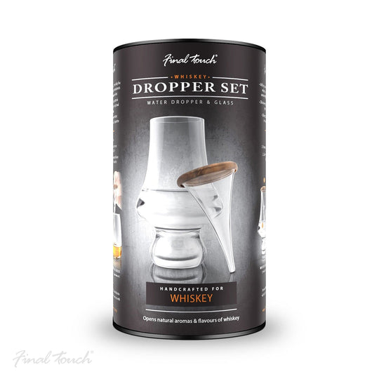 In this photo Whiskey Glass Dropper Set - 195ml - Glass and Dropper - Final Touch Mood4whisky