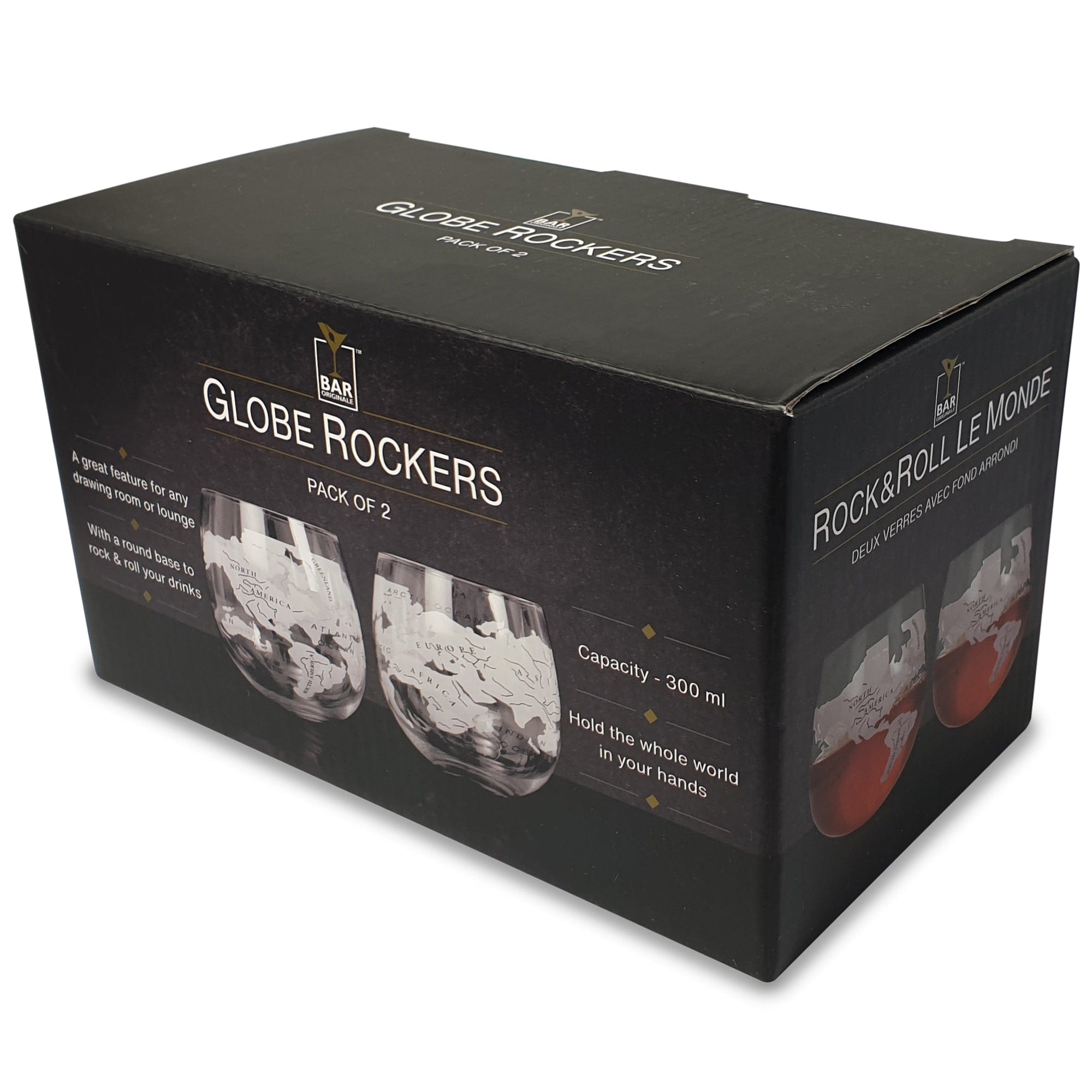 In this photo Whiskey Glass Globe Rockers set of 2 - 300ml - Original Products Mood4whisky