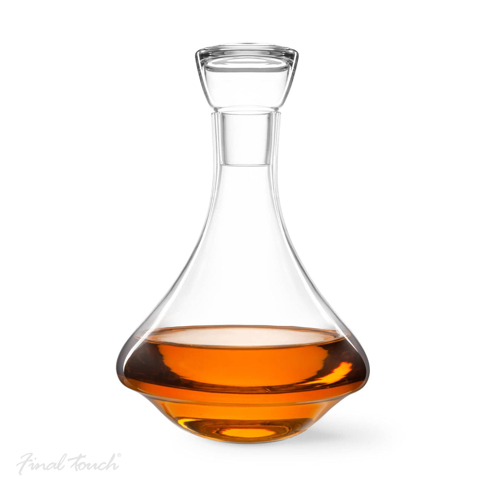 In this photo Whisky Decanter Revolve Spirits - 750ml - Lead Free Crystal - Final Touch Mood4whisky