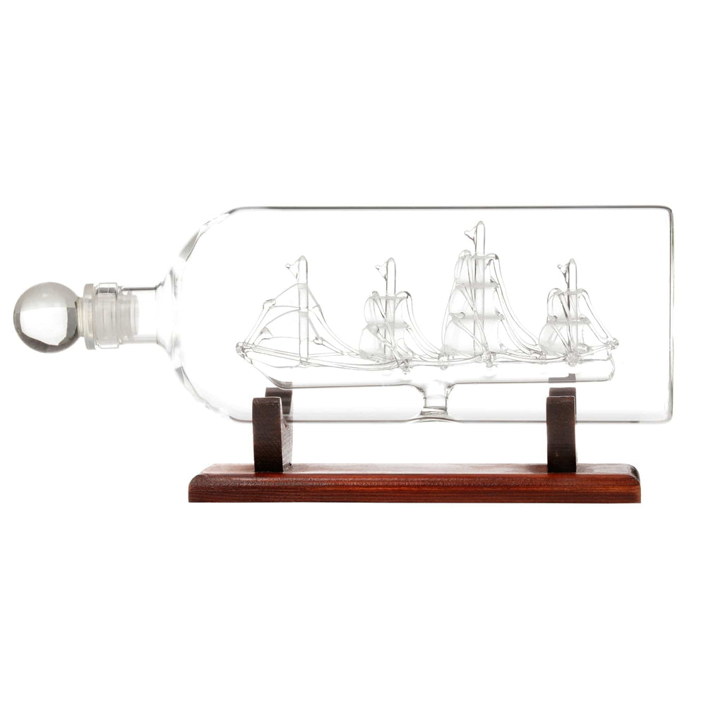 In this photo Whisky Decanter Ship in a Bottle - 750ml - handmade - Original Products UK Mood4whisky