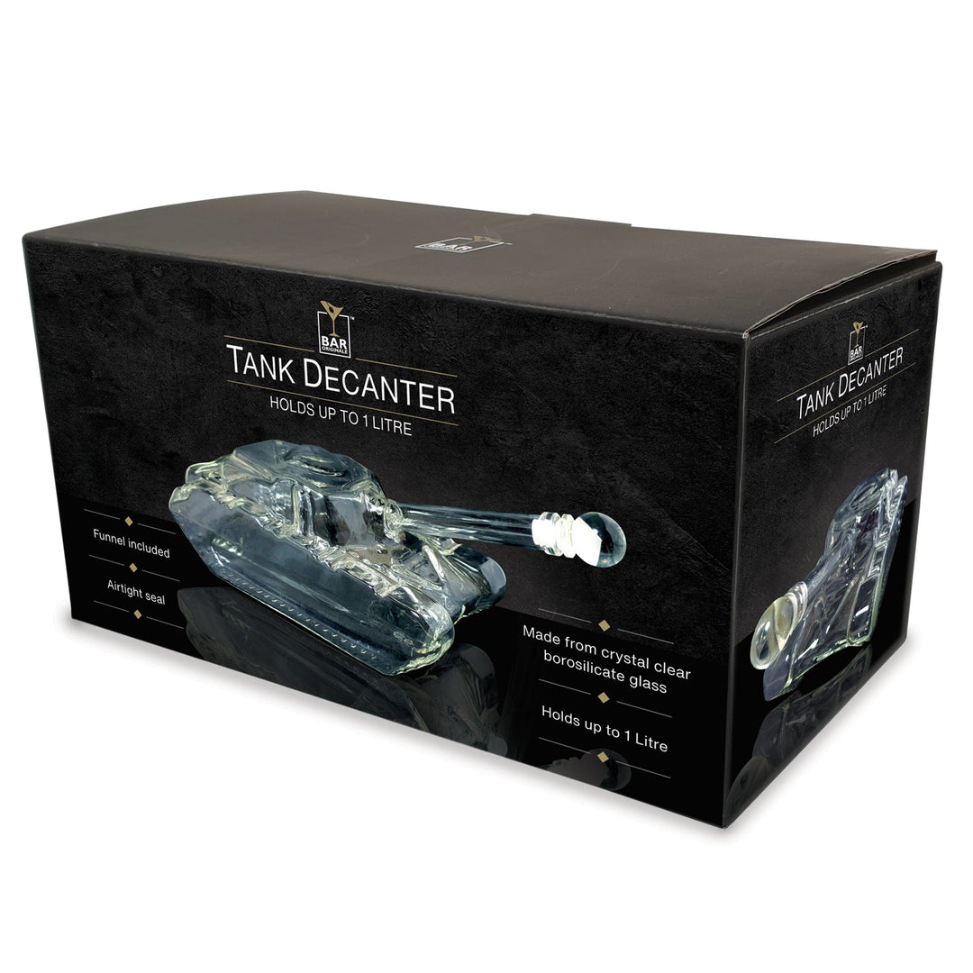 In this photo Whisky Decanter Tank - 1000ml - Hand Blown - Original Products Mood4whisky