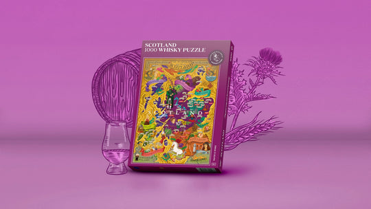 In this photo Whisky Puzzle Scotland - 1000 - 14+ - Water & Wines Sweden Mood4whisky