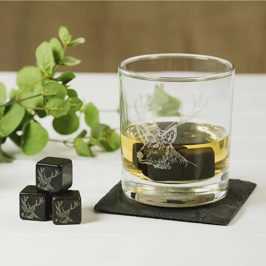 In this photo Whisky Stones Stag Mood4Whisky