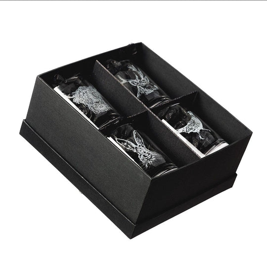 In this photo Whisky Tumblers 4x  Country Animals Mood4Whisky
