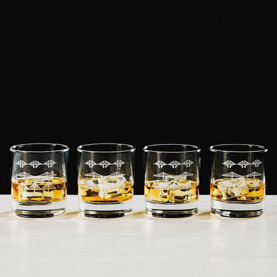 In this photo Whisky Tumblers 4x Fort Bridges Mood4Whisky