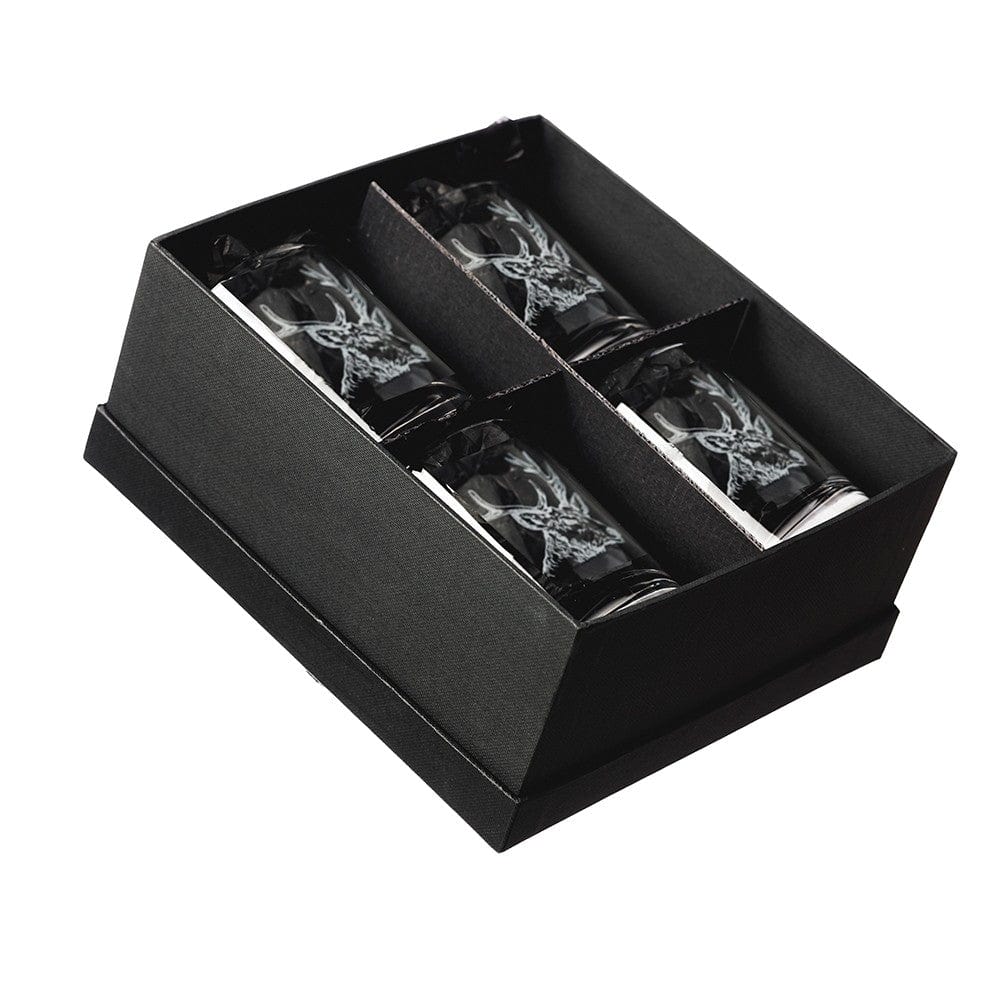 In this photo Whisky Tumblers 4x Stag Mood4Whisky