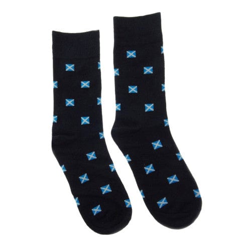 In this photo Glen Appin of Scotland Men's Socks Scottish Flag MoodCompanyNL