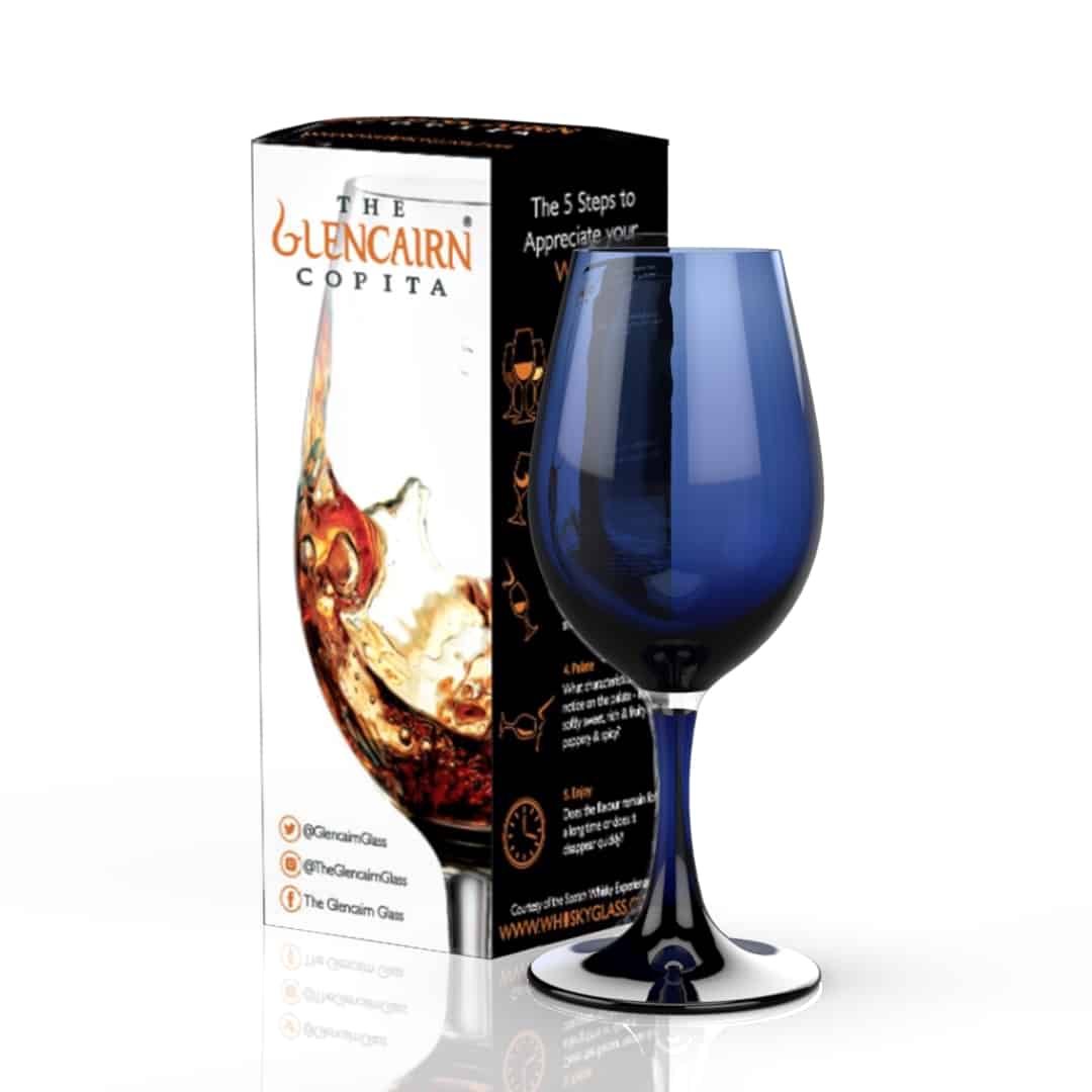 In this photo Glencairn Copita Blue MoodCompanyNL