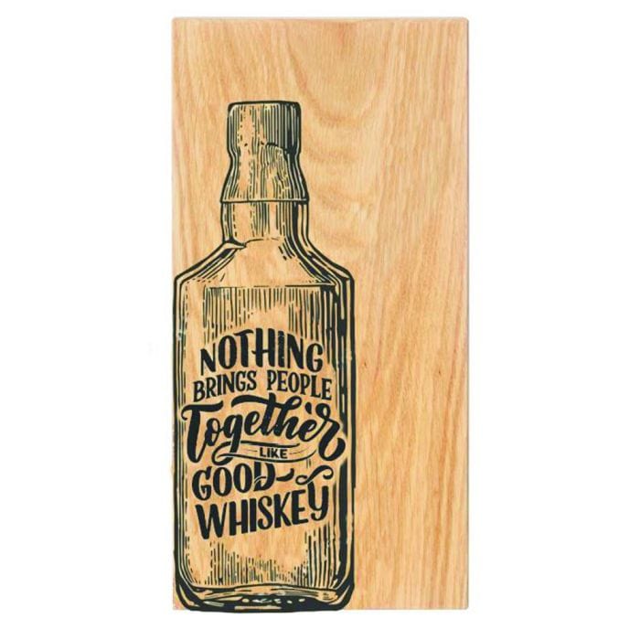 In this photo Serveerplank Good Whiskey - 30x15 - Schots Eikenhout - Scottish Made MoodCompanyNL