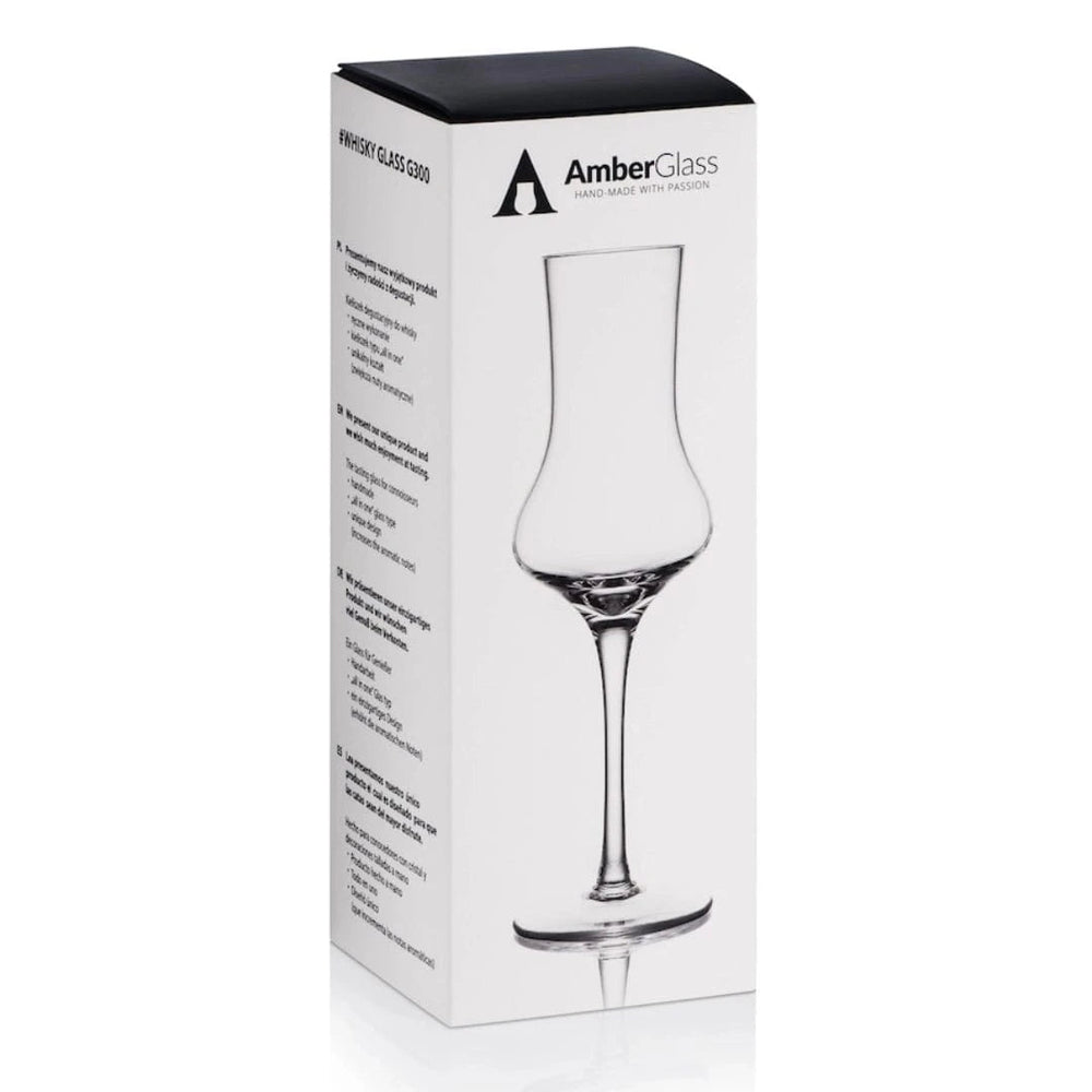 Whisky Glass G300 – 100 ml – Hand - Blown – Amber Glass - Mood4whisky