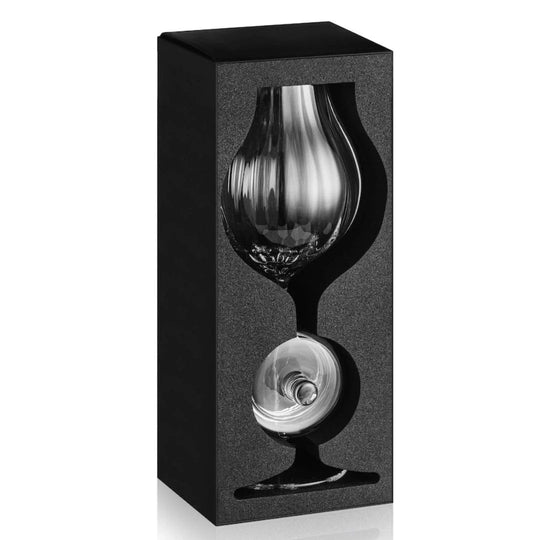 Whisky Glass G610 – 200 ml – with Lid – Hand - Blown – Amber Glass - Mood4whisky